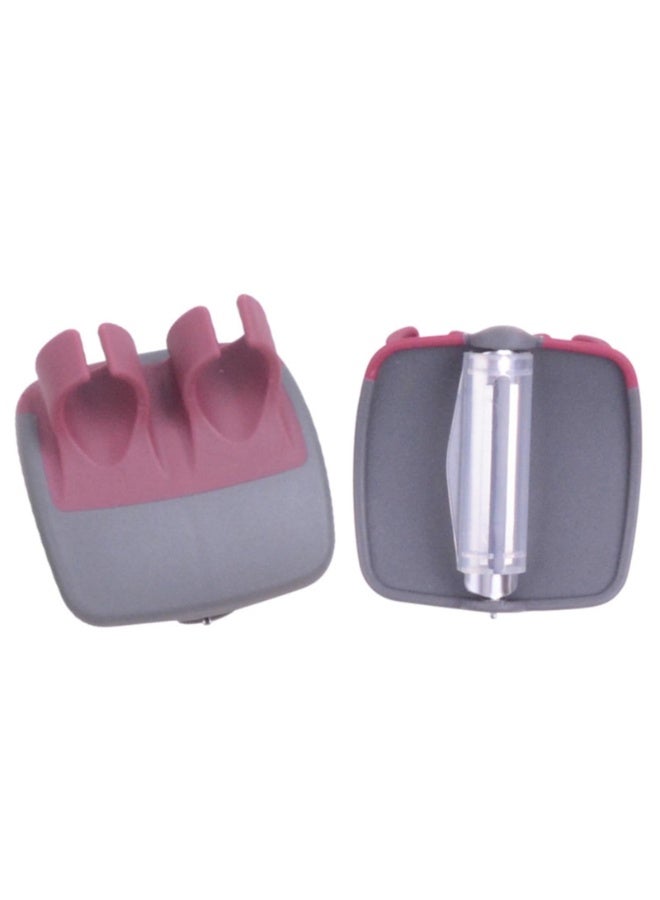 سبيس شوب مقشرة خضروات للأصابع بمقبض مطاطي مريح مقشرة راحة اليد بشفرة من الفولاذ المقاوم للصدأ أداة تقشير سهلة للبطاطس والجزر والخيار والفواكه مقشرة يدوية ناعمة الملمس - Image 1